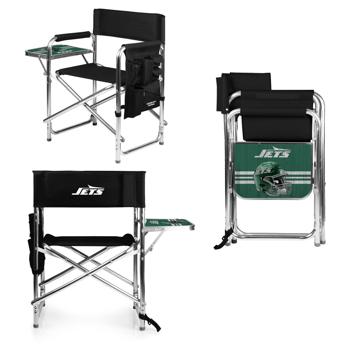 Jets Black Sports Chair