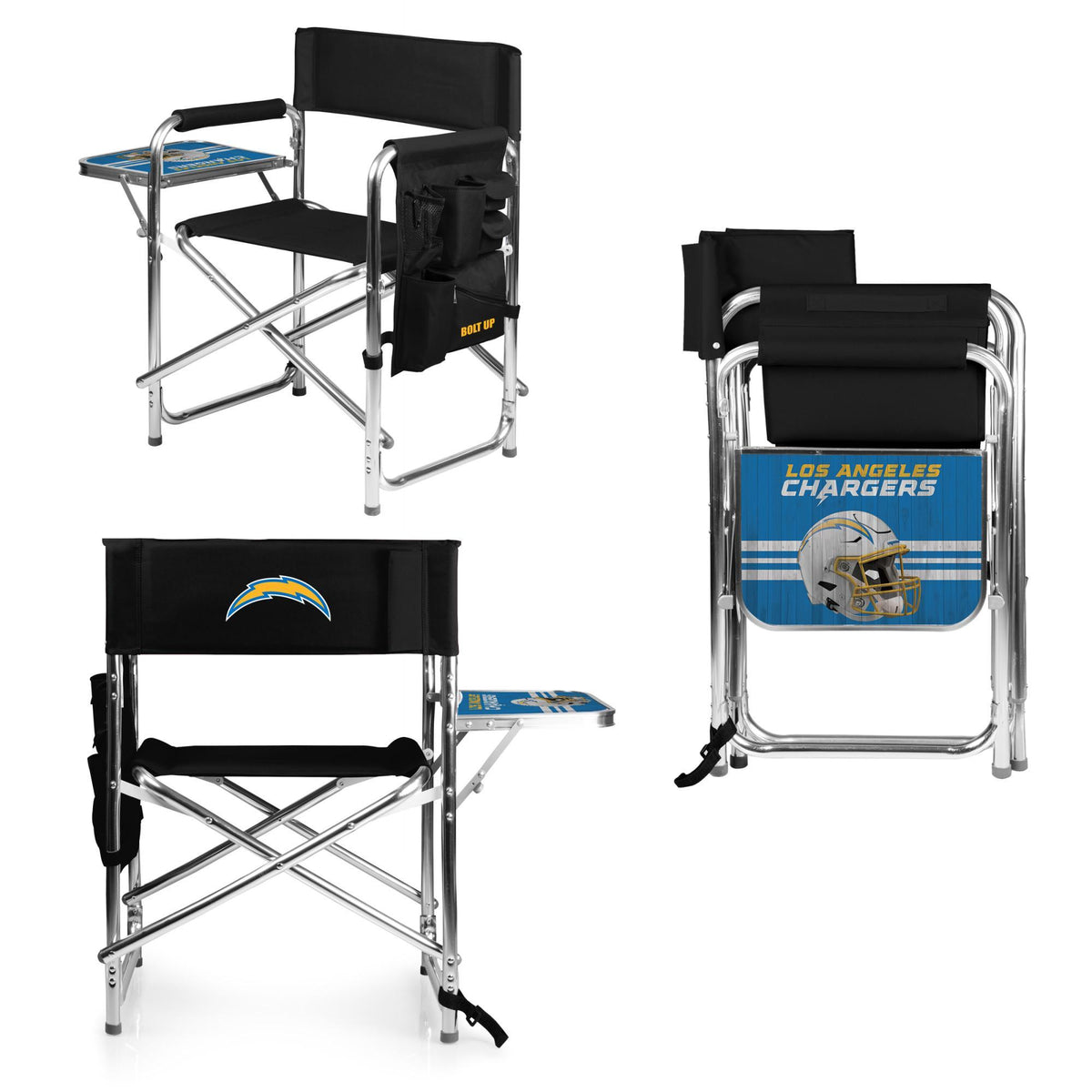 Chargers Black Sports Chair