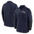 Patriots 2025 Nike Men's Mid Weight Half Zip
