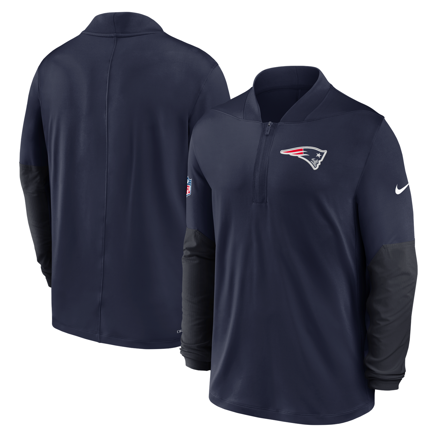 Patriots 2025 Nike Men's Mid Weight Half Zip