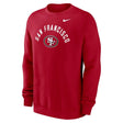 49ers 2026 Nike Men's Club Fleece Pullover Crewneck Pro Football Hall of Fame
