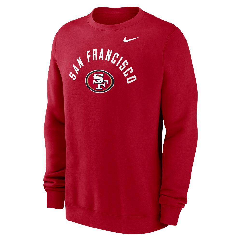 49ers 2026 Nike Men's Club Fleece Pullover Crewneck Pro Football Hall of Fame