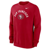 49ers 2026 Nike Men's Club Fleece Pullover Crewneck Pro Football Hall of Fame