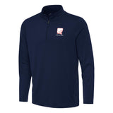 Hall of Fame Antigua Men's Reprocess 1/4 Zip Throwback Logo Pullover