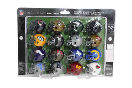 32 Piece NFL Helmet Tracker Set