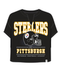 Steelers 2025 '47 Brand Women's Elation Oversized Notch T-Shirt