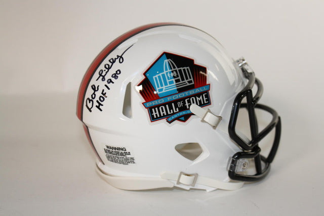 Bob Lilly Autographed Hall Of Fame Mini Helmet With HOF Inscription