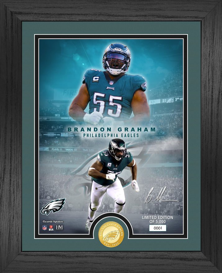 Philadelphia Eagles Brandon Graham NFL Legends Bronze Coin Photo Mint