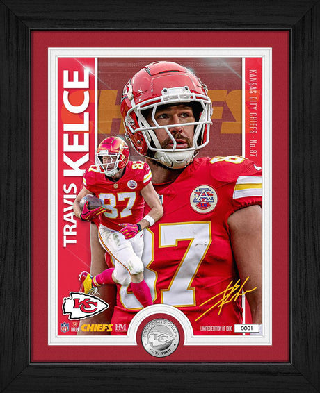 Travis Kelce Artist Proof Silver Coin Photo Mint