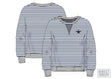 Cowboys 2026 Women's Striped Oversized French Terry Crewneck