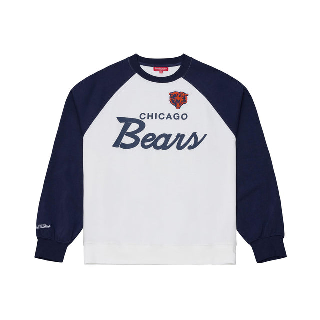 Bills 2026 Mitchell & Ness Women's NFL Head Coach Raglan Crewneck Pro Football Hall of Fame