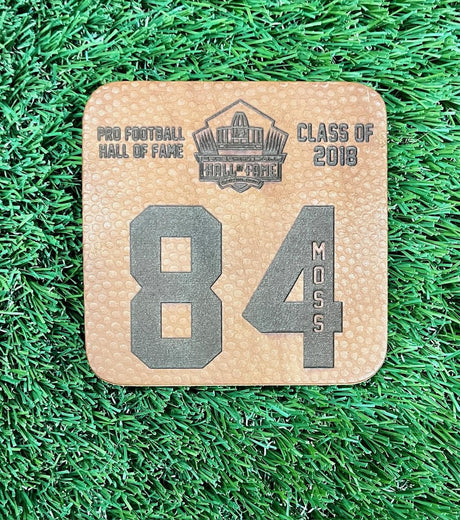 Randy Moss Leather Player Coaster