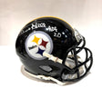 Donnie Shell Autographed Steelers Speed Mini Helmet With Inscription