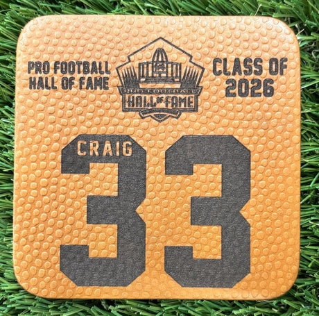 Roger Craig Leather Player Coaster