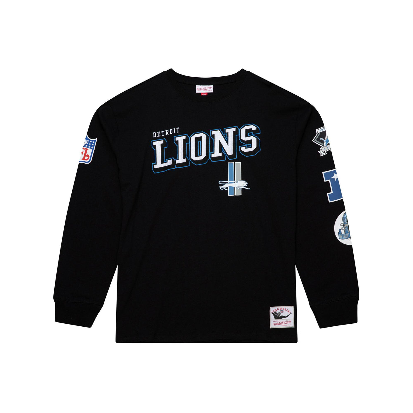 Lions 2025 Mitchell & Ness Vintage Logo Training Camp Long Sleeve T-Shirt