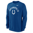 Colts 2026 Nike Men's Club Fleece Pullover Crewneck Pro Football Hall of Fame