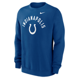 Colts 2026 Nike Men's Club Fleece Pullover Crewneck Pro Football Hall of Fame