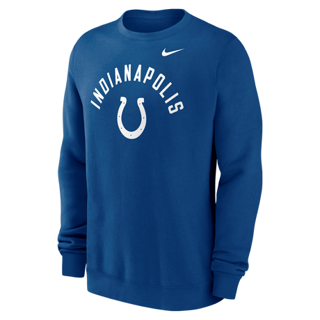 Colts 2026 Nike Men's Club Fleece Pullover Crewneck Pro Football Hall of Fame