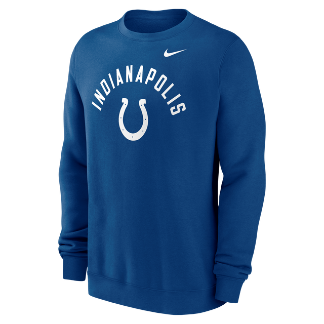 Colts 2026 Nike Men's Club Fleece Pullover Crewneck Pro Football Hall of Fame