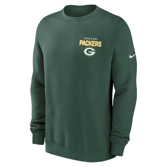 Packers 2025 Men's Nike Fleece Club Crewneck