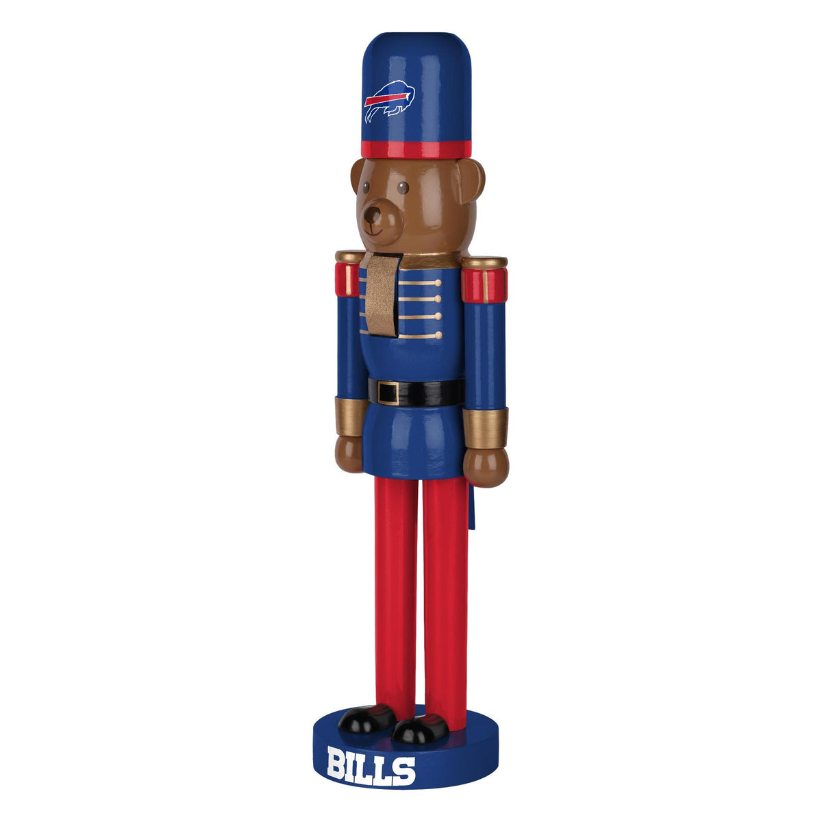 Bills 14 Inch Bear Nutcracker Pro Football Hall of Fame