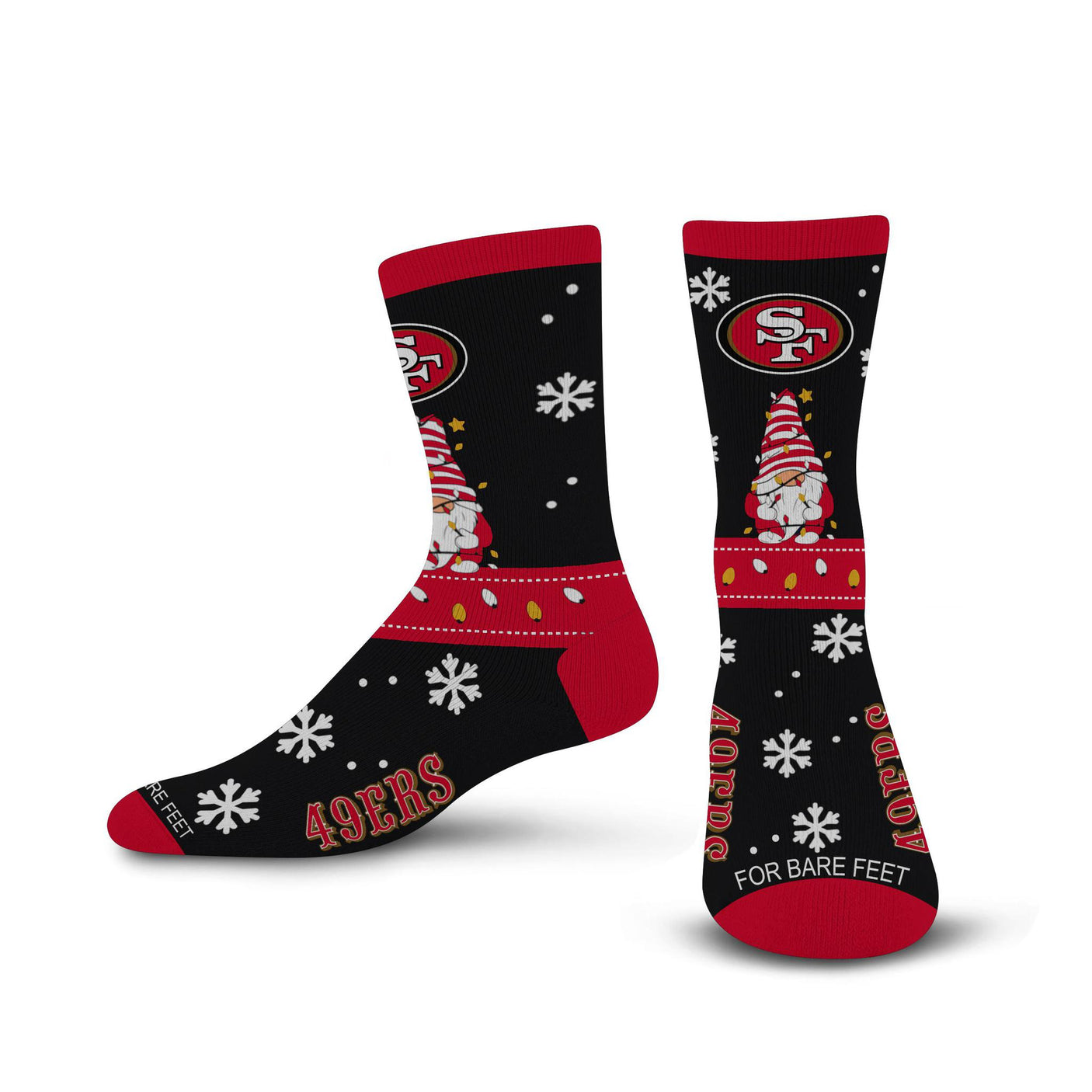 49ers 2024 Sweater Gnome Socks