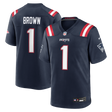 Patriots A.J. Brown 2026 Nike Men's Home Game Jersey (10260823081236)