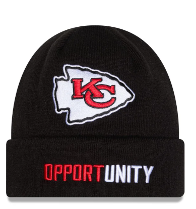 Chiefs 2025 New Era Men's Inspire Change Black Knit