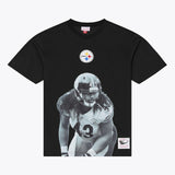 Steelers Troy Polamalu 2026 Mitchell & Ness Throwback T-Shirt Pro Football Hall of Fame
