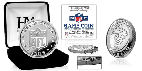 Falcons 2026 Silver Plated Game Flip Coin