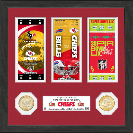 Chiefs Road to Super Bowl LIX (59) Ticket and Bronze Coin Photo Mint