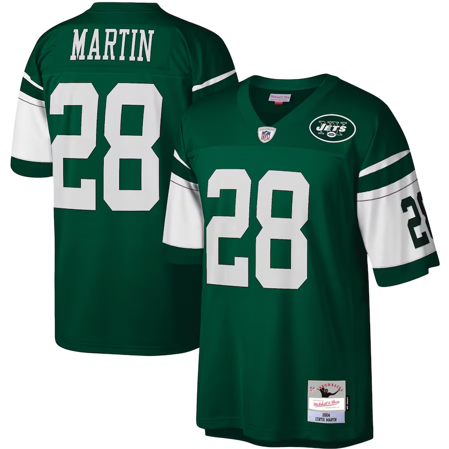Jets Curtis Martin Men's Mitchell & Ness Legacy Jersey 2004