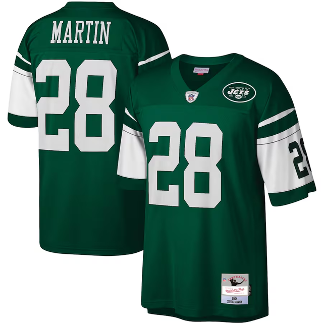 Jets Curtis Martin Men's Mitchell & Ness Legacy Jersey 2004