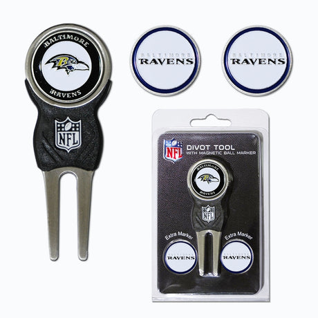 Ravens Divot Tool & Ball Markers Set