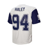 Charles Haley Men's Cowboys White Legacy Jersey 1994