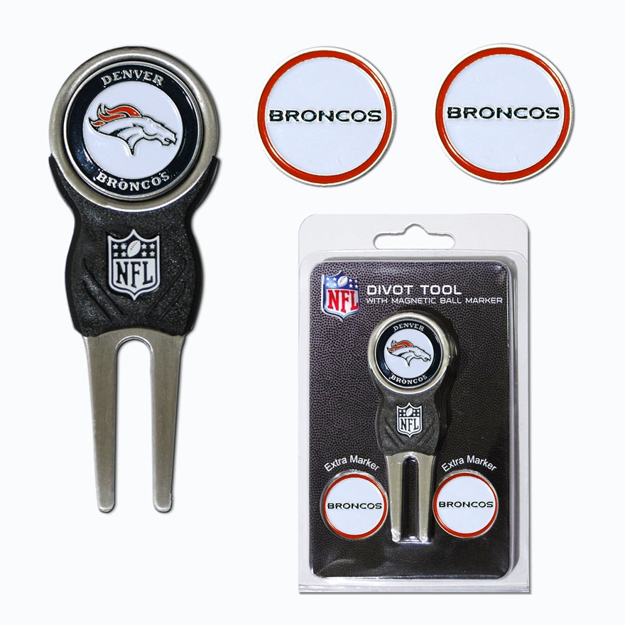 Broncos Divot Tool & Ball Markers Set