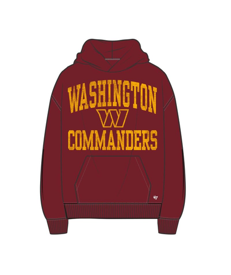 Commanders 2026 '47 Brand Men's Campus Stack Arched Foundation Hoodie Pro Football Hall of Fame