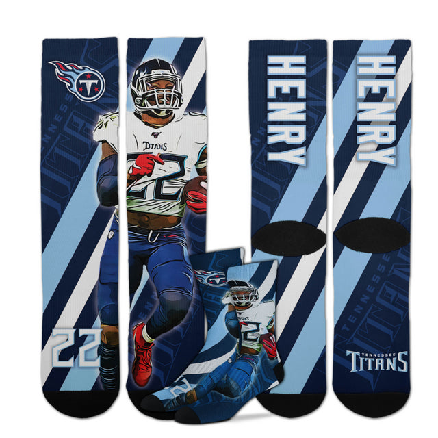 Titans Derrick Henry For Bare Feet Player Socks