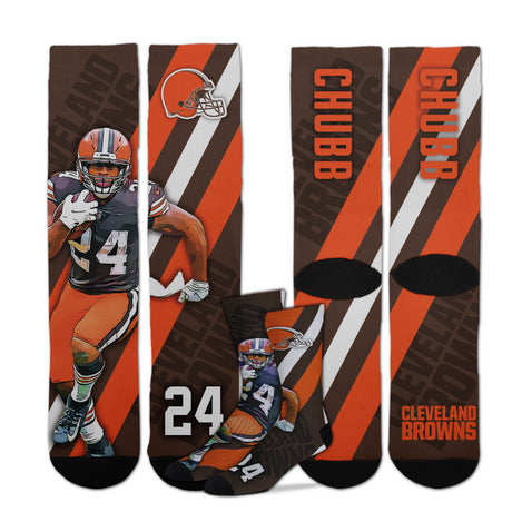 Browns Nick Chubb For Bare Feet Player Socks