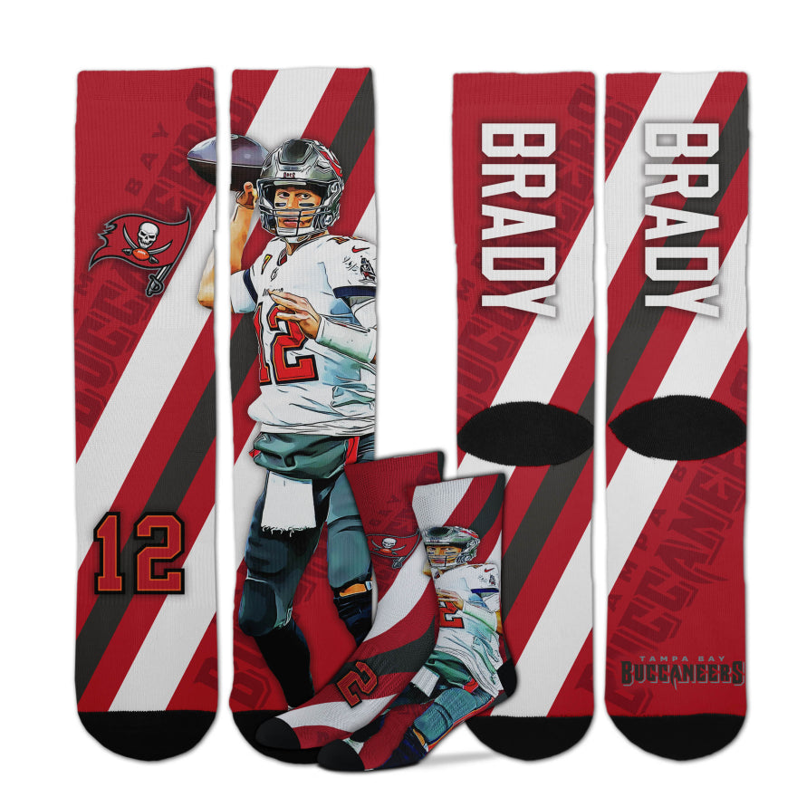 Buccaneers Tom Brady For Bare Feet Player Socks