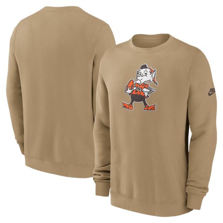 Browns 2025 Nike Men's Rewind Club Crewneck