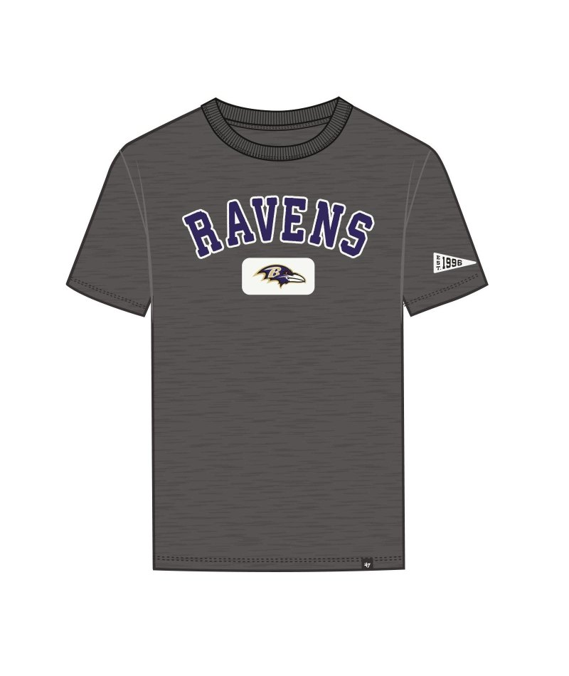 Ravens 2026 '47 Brand Men's Heavy Slub T-Shirt Pro Football Hall of Fame