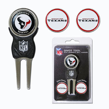 Texans Divot Tool & Ball Markers Set