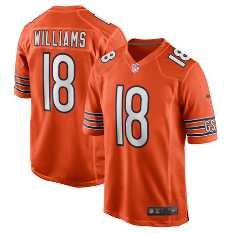 Bears Caleb Williams Men's Nike Alternate Game Jersey Pro Football Hall of Fame