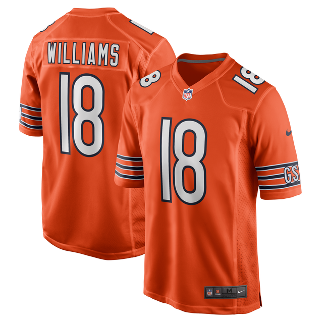 Bears Caleb Williams Men's Nike Alternate Game Jersey Pro Football Hall of Fame