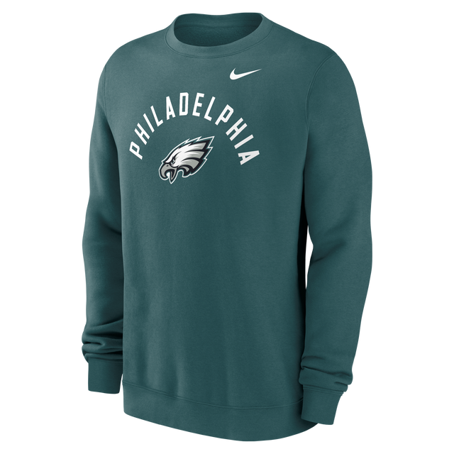 Eagles 2026 Nike Men's Club Fleece Pullover Crewneck Pro Football Hall of Fame