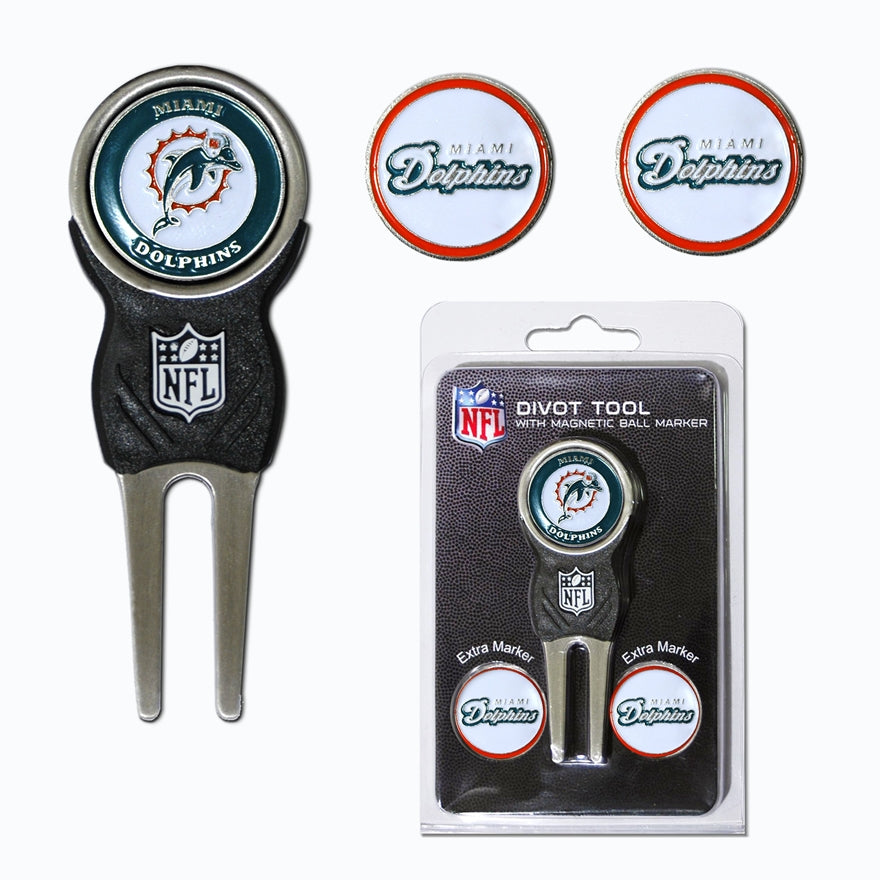 Dolphins Divot Tool & Ball Markers Set