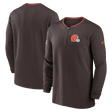 Browns Men's Nike Half Zip Coach's Long Sleeve T-Shirt