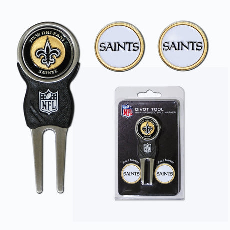 Saints Divot Tool & Ball Markers Set