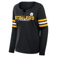 Steelers 2026 Fanatics Women's Lace Up Long Sleeve Top